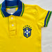 Brasil Camisa Polo Infantil Amarela - Brazil Kid Polo Shirt Yellow - Hi Brazil Market