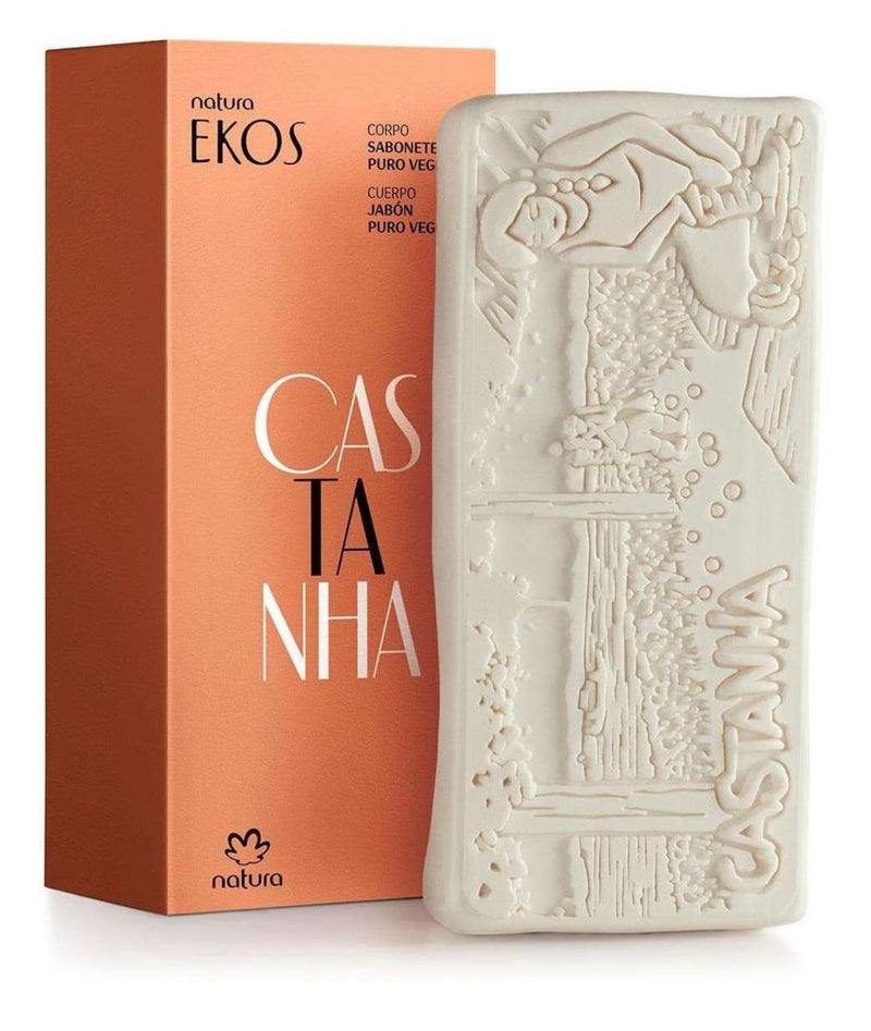 Natura Ekos Sabonete em Barra Puro Vegetal Castanha 100g - Hi Brazil Market