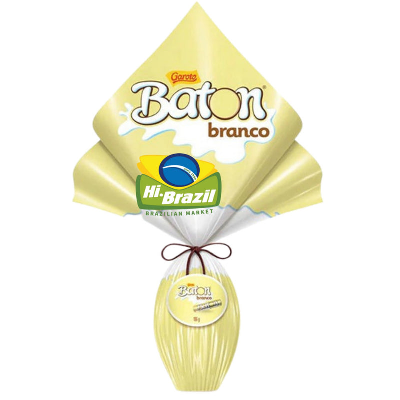 Garoto Ovo de Pascoa Baton Chocolate Branco 186g