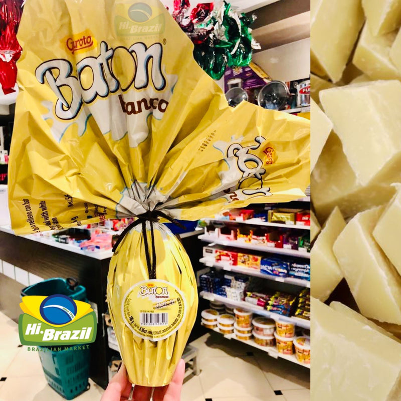 Garoto Ovo de Pascoa Baton Chocolate Branco 186g