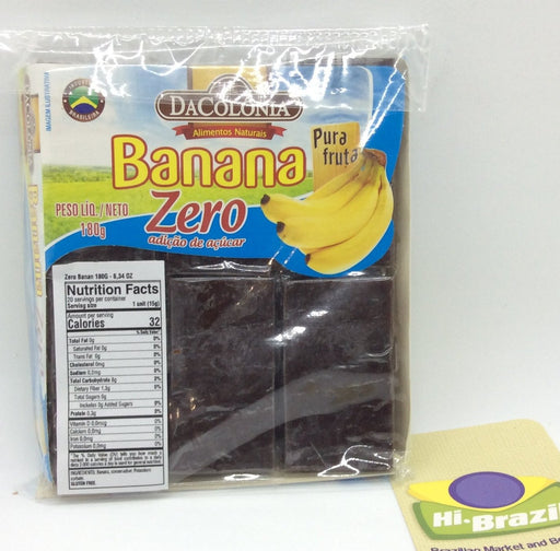 Da Colonia Bananada Zero 180g - Zero Sugar Banana Bar - Hi Brazil Market