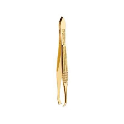 Mundial BC-384 Tweezer Gold Straight Edge - Pinca Reta Gold - Hi Brazil Market
