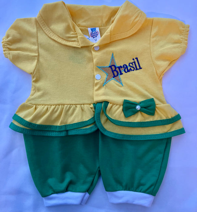 Brasil Macacao para Bebe - Brazil Baby One Piece - Hi Brazil Market