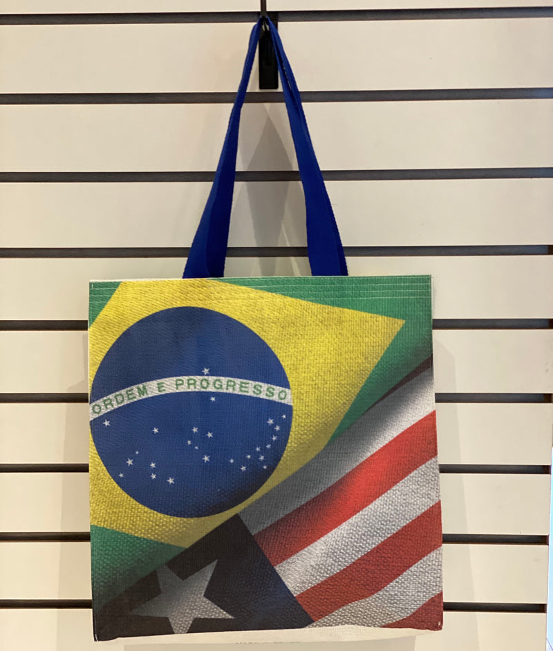Eco Tote Bag - Bolsa Ecologica feita com tecido Reciclado Tecido Pet com Estampa em Sublimacao - Hi Brazil Market