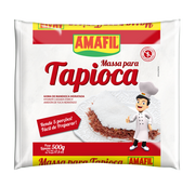 Amafil Massa Hidratada para Tapioca 500g - Hydrate Tapioca Starch 17.6 oz - Hi Brazil Market