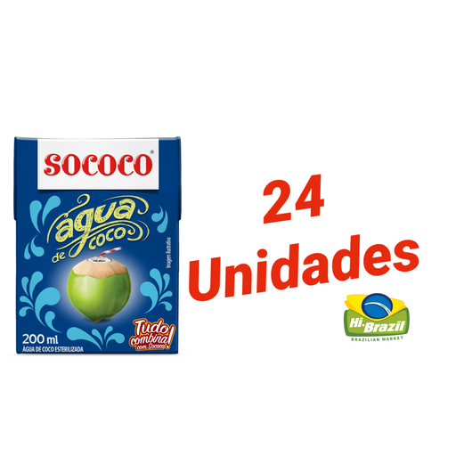 Sococo Agua de Coco 200ml - Coconut Water - Hi Brazil Market
