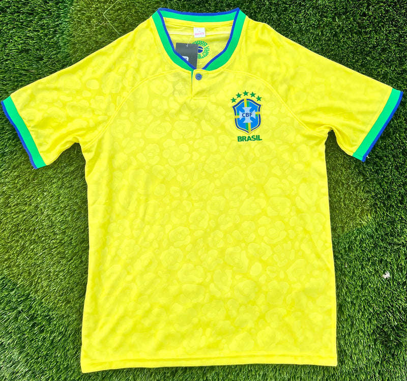 Brasil Conjunto Futebol Adulto Amarelo Copa do Mundo - Brazil Soccer Set Yellow World Cup - Hi Brazil Market