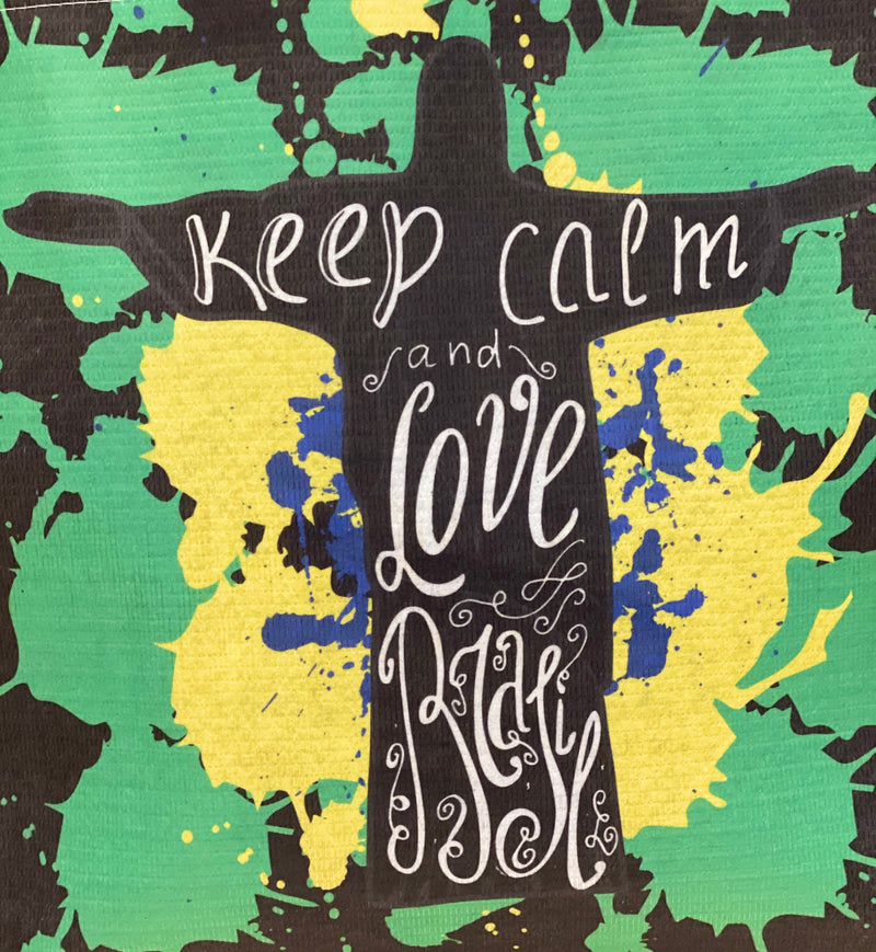 Eco Tote Bag - Bolsa Ecologica feita com tecido Reciclado Tecido Pet com Estampa em Sublimacao - Hi Brazil Market