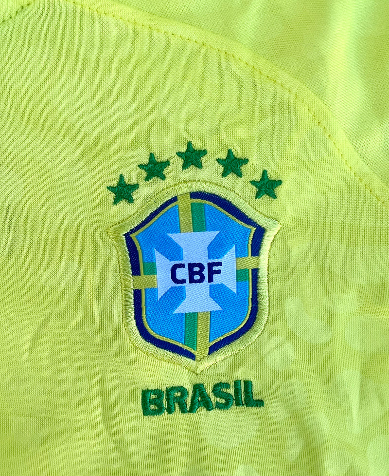 Brasil Conjunto Futebol Infantil Amarelo Copa do Mundo - Brazil Kid's Soccer Set Yellow World Cup - Hi Brazil Market