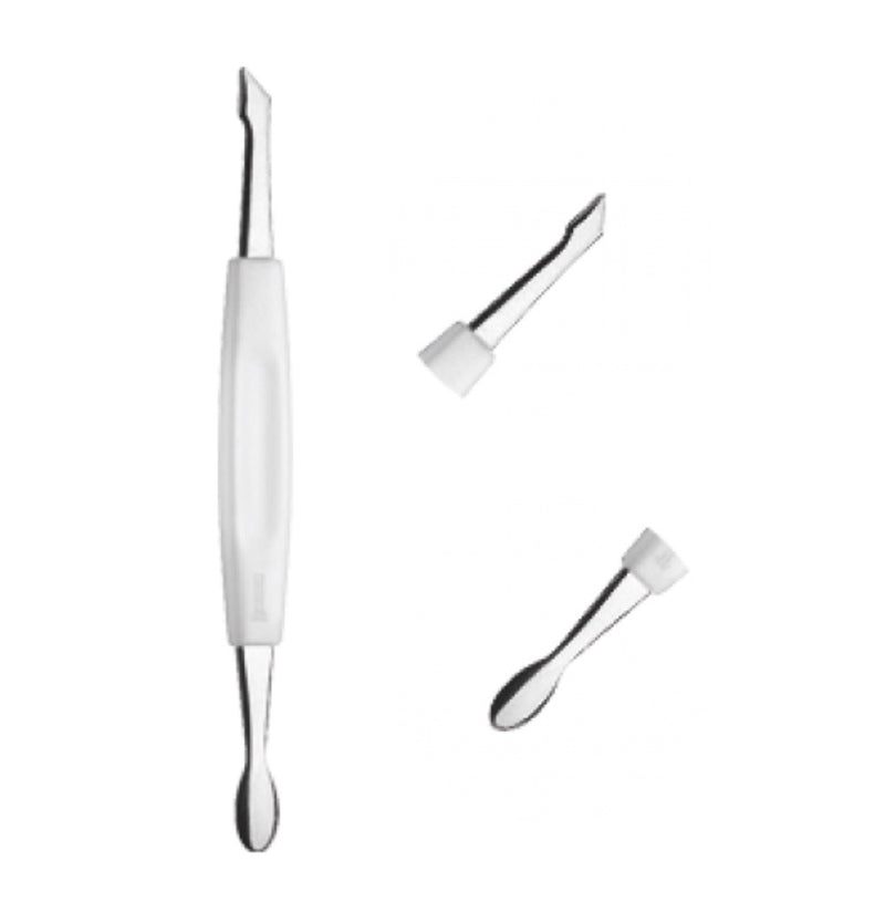 Mundial Classic Cuticle Pusher & Nail Cleaner 2 in 1 - Espátula Dupla Empurrador e Raspador - Hi Brazil Market