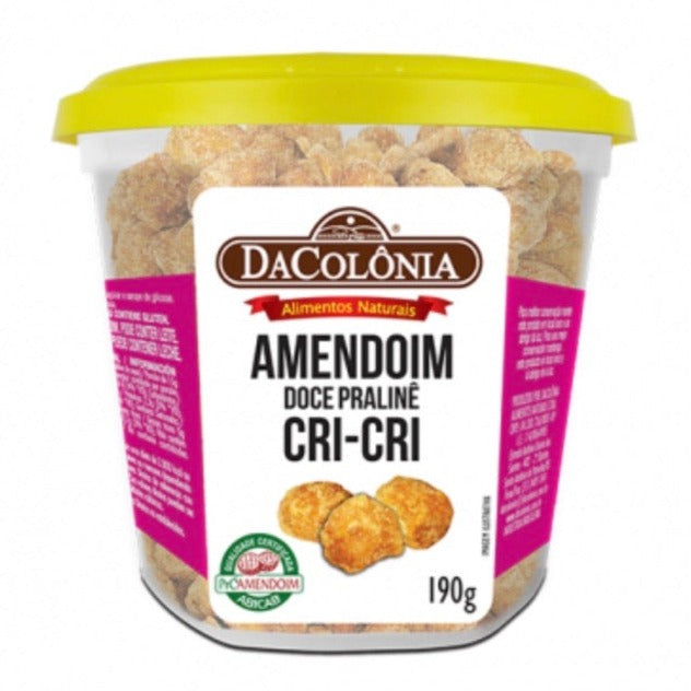 DaColonia Cri Cri Sweet Peanut 190g - Amendoim Doce Cri-Cri