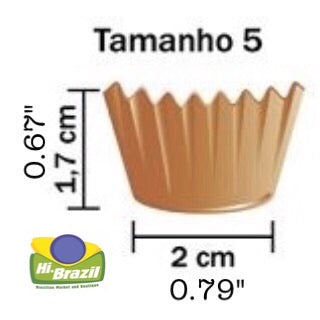 Forminha Laminada N-5 para docinhos - Small Candy Cups - Hi Brazil Market