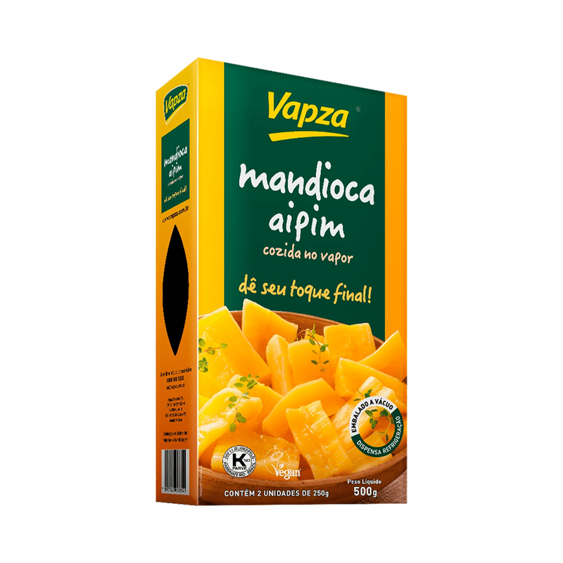 Vapza Mandioca Cozida no Vapor 500g- Cassava - Hi Brazil Market