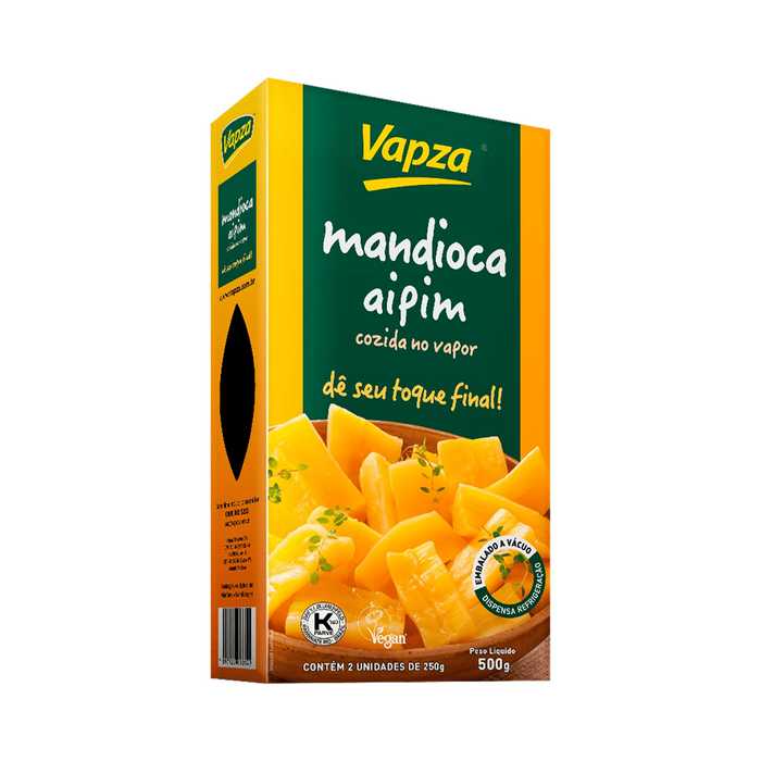 Vapza Mandioca Cozida no Vapor 500g- Cassava - Hi Brazil Market