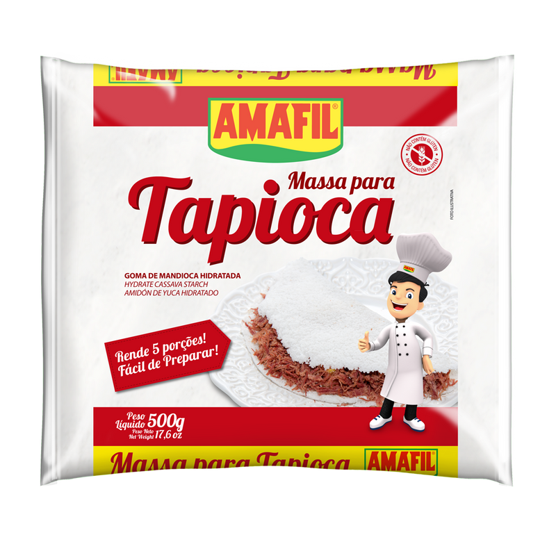 Amafil Massa Hidratada para Tapioca 500g - 3 unidades por $9.90 - Hi Brazil Market