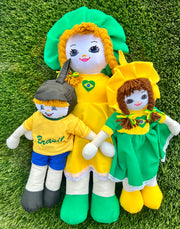 Brasil Boneca de Pano - Brazil Rag Doll - Hi Brazil Market