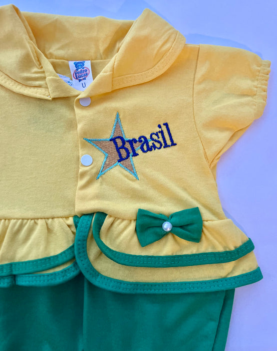 Brasil Macacao para Bebe - Brazil Baby One Piece - Hi Brazil Market