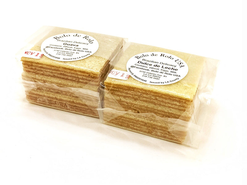 Brazilian Bolo de Rolo Fatia - Roll Cake Slice - Hi Brazil Market