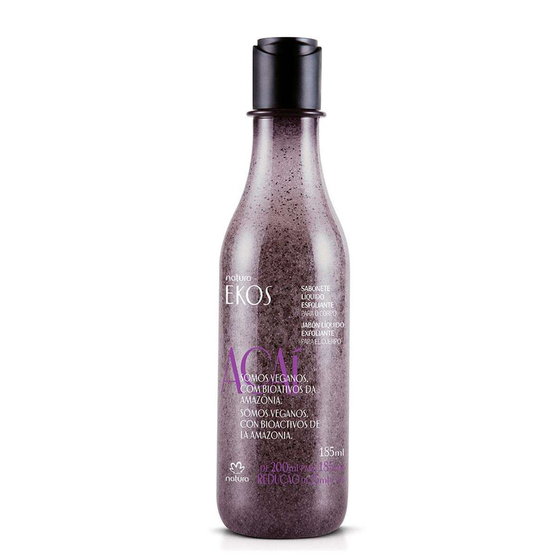 Natura Ekos Acai Sabonete Liquido Esfoliante 185ml - Hi Brazil Market