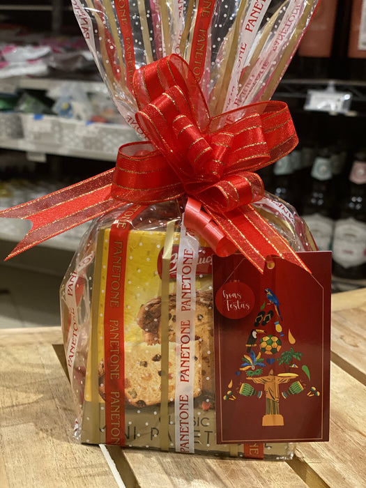 Bauducco Panettone Candied Fruit 100g Christmas Packaging - Bauducco Panetone Frutas Cristalizadas 100g Embalagem Natalina - Hi Brazil Market