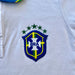 Brasil Camisa Polo Infantil Branca - Brazil Kid Polo Shirt White - Hi Brazil Market