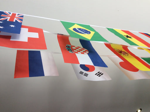 World Cup Flag Line - Varal Bandeiras Copa do Mundo - Hi Brazil Market