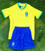 Brasil Conjunto Futebol Adulto Amarelo Copa do Mundo - Brazil Soccer Set Yellow World Cup - Hi Brazil Market