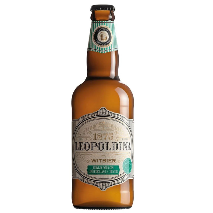 Leopoldina Cerveja Gourmet Extra Witbier Limao Siciliano e Coentro 500ml - Brazilian Gourmet Beer - Hi Brazil Market