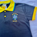 Brasil Camisa Polo Feminina Preta - Brazil Woman Polo Shirt Black - Hi Brazil Market