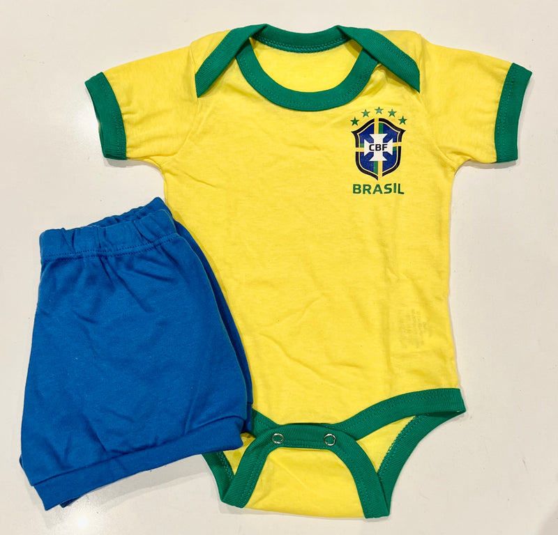 Brasil Conjunto para Bebe - Brazil Baby Set - Hi Brazil Market