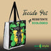 Eco Tote Bag - Bolsa Ecologica feita com tecido Reciclado Tecido Pet com Estampa em Sublimacao - Hi Brazil Market