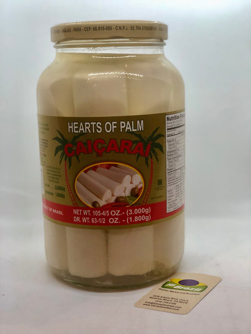 Caicarai Brazilian Whole Heart of Palm 1.8kg - Palmito Inteiro - Hi Brazil Market