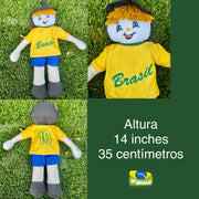 Brasil Boneca de Pano - Brazil Rag Doll - Hi Brazil Market