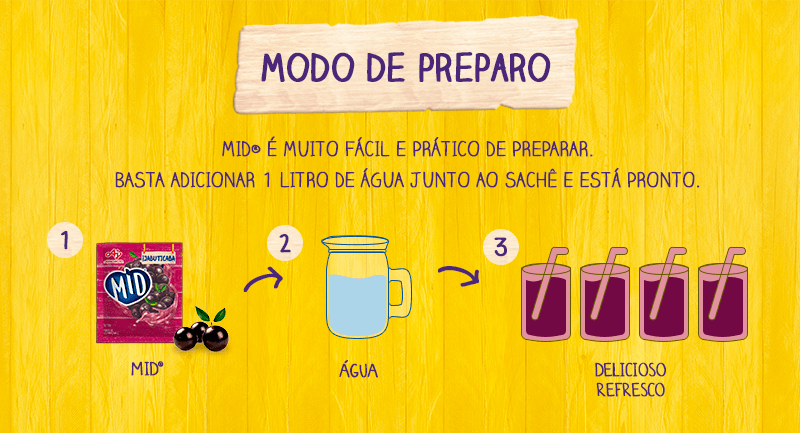 Mid Refresco Jabuticaba - Drink Mix Juice Jabuticaba - Hi Brazil Market