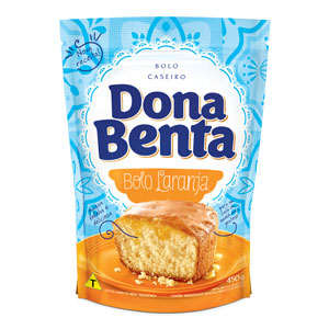 Dona Benta Mistura para Bolo Laranja 450g - Orange Cake Mix 14.3 oz