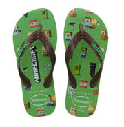 Havaianas Kid's Minecraft Flip Flops Green Minecraft - Hi Brazil Market
