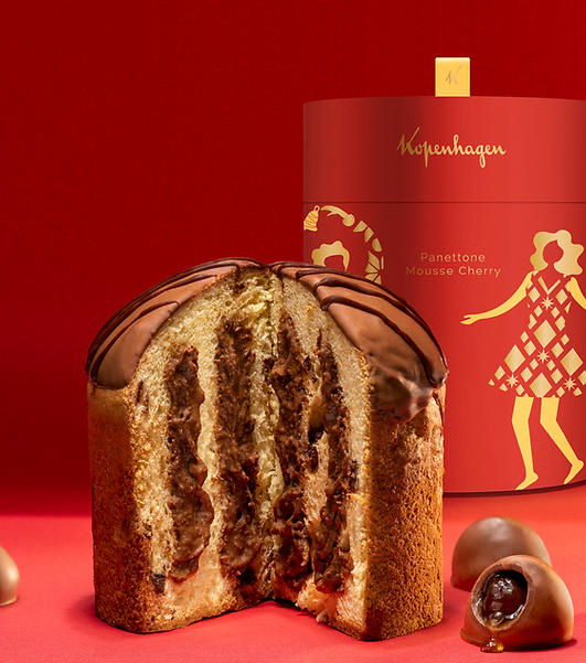 Kopenhagen Panettone Mousse Cherry Brandy 830g - Hi Brazil Market