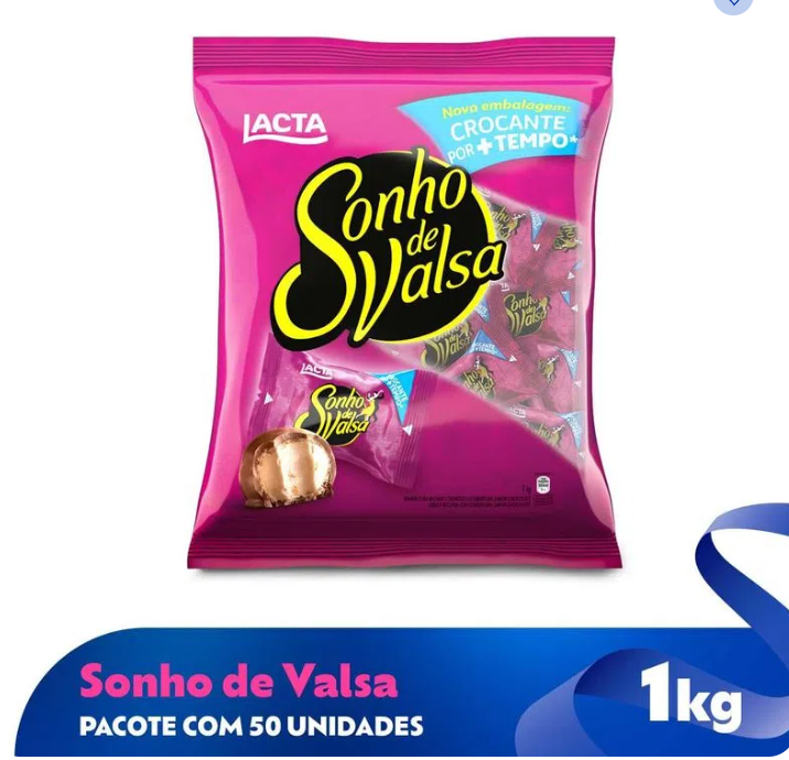 Lacta Sonho de Valsa Bombom - saco ou individual - Hi Brazil Market