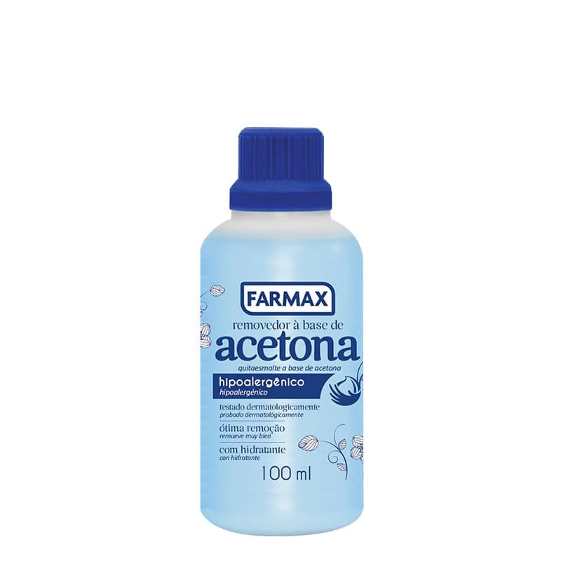 Farmax Nail Polish Remover - Removedor a base de Acetona - Hi Brazil Market