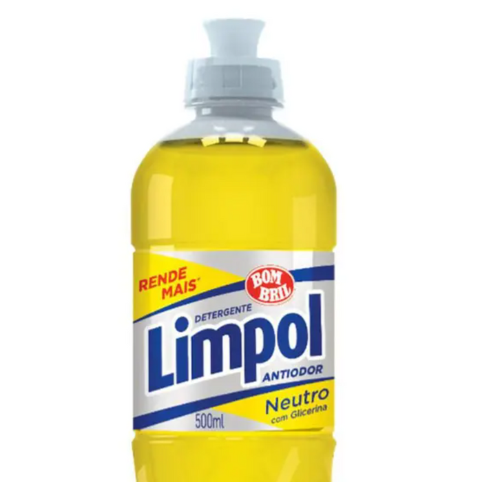 Limpol Detergente Liquido Neutro 500ml - Dishwashing Liquid 16.90fl oz
