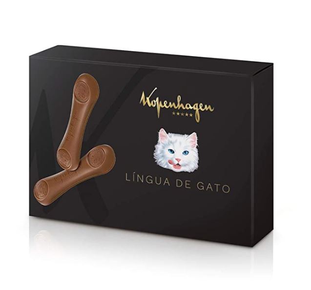 Kopenhagen Lingua de Gato 85g - Milk Chocolate Shaped cats tongue - Hi Brazil Market
