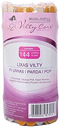 Vilty Care Lixa p/ Unhas pacte com 144 unidades 16cm - Hi Brazil Market