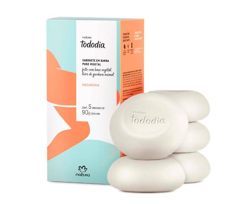 Natura Tododia Sabonetes Macadamia- 5 unid - Hi Brazil Market