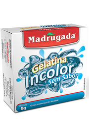 Madrugada Gelatina Incolor Sem Sabor 8g - Hi Brazil Market