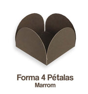 Forminha Caixinha 4 Petalas Lisa - Decorated cup candy - Hi Brazil Market