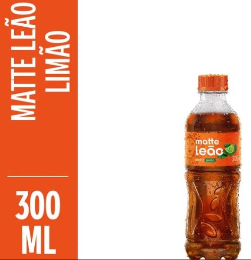 Cha Matte Leao Limao Pronto para Beber 300ml - Matte Leao Ready to Drink Tea Lemon - Hi Brazil Market