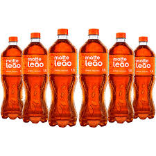 Pack 6 unidades Matte Leao Natural Cha Pronto para Beber 450ml - Ready to Drink Tea - Hi Brazil Market