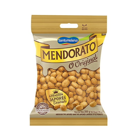 Santa Helena Mendorato Original Amendoim Japones Dourado - Salt Japanese Style Peanuts - Hi Brazil Market