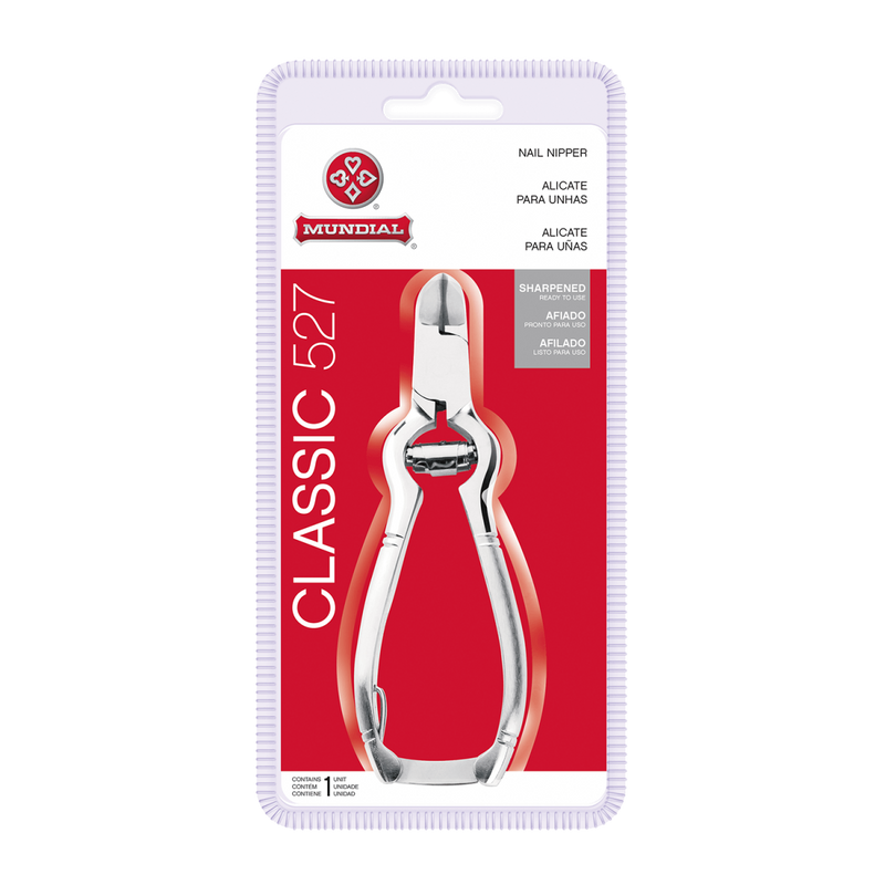 Mundial Alicate para Unhas Classic 527 - Nail Nippers - Hi Brazil Market