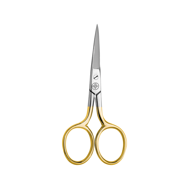 Mundial BC-333 Tesoura de Unha Reta Gold - Gold Straight Nail Scissors - Hi Brazil Market